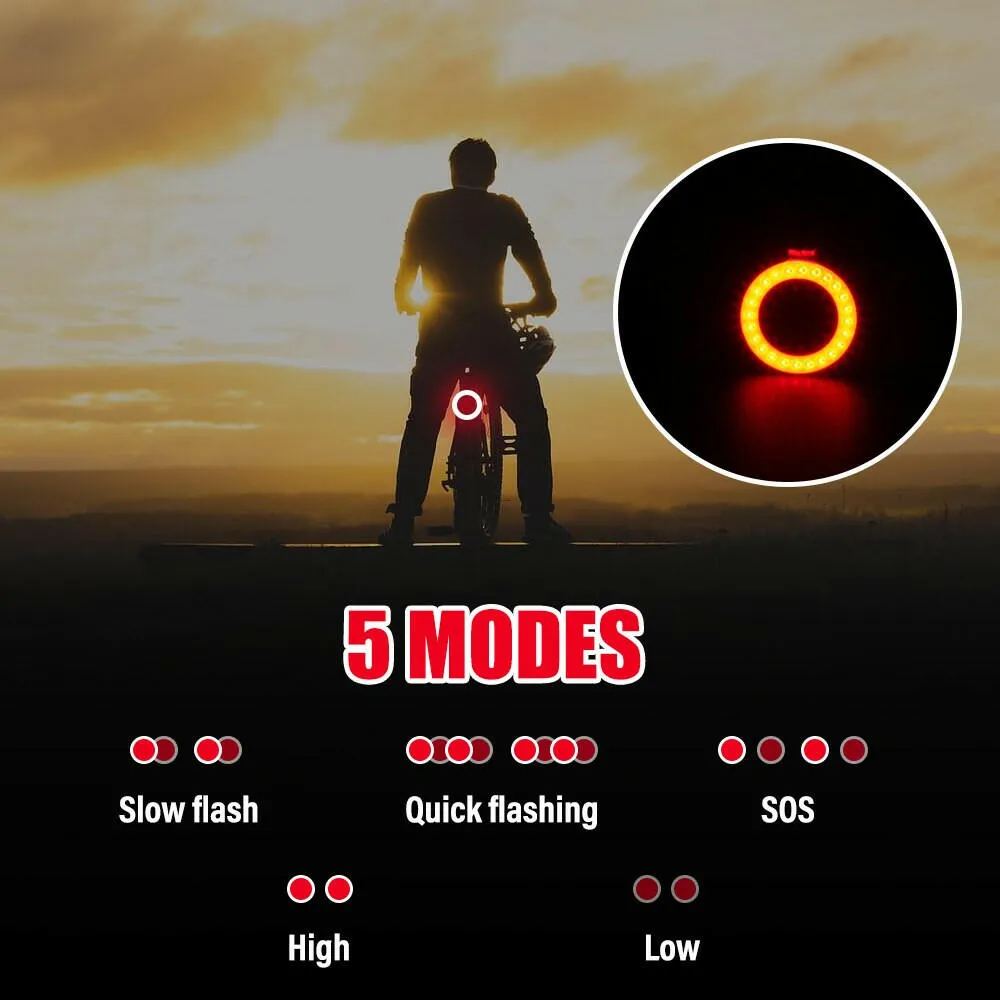 Bicycle Taillight Multi Lighting Modes USB Rechargeable Led Bike Light Flash Tail Rear Lights for Mtb Bike Seatpost