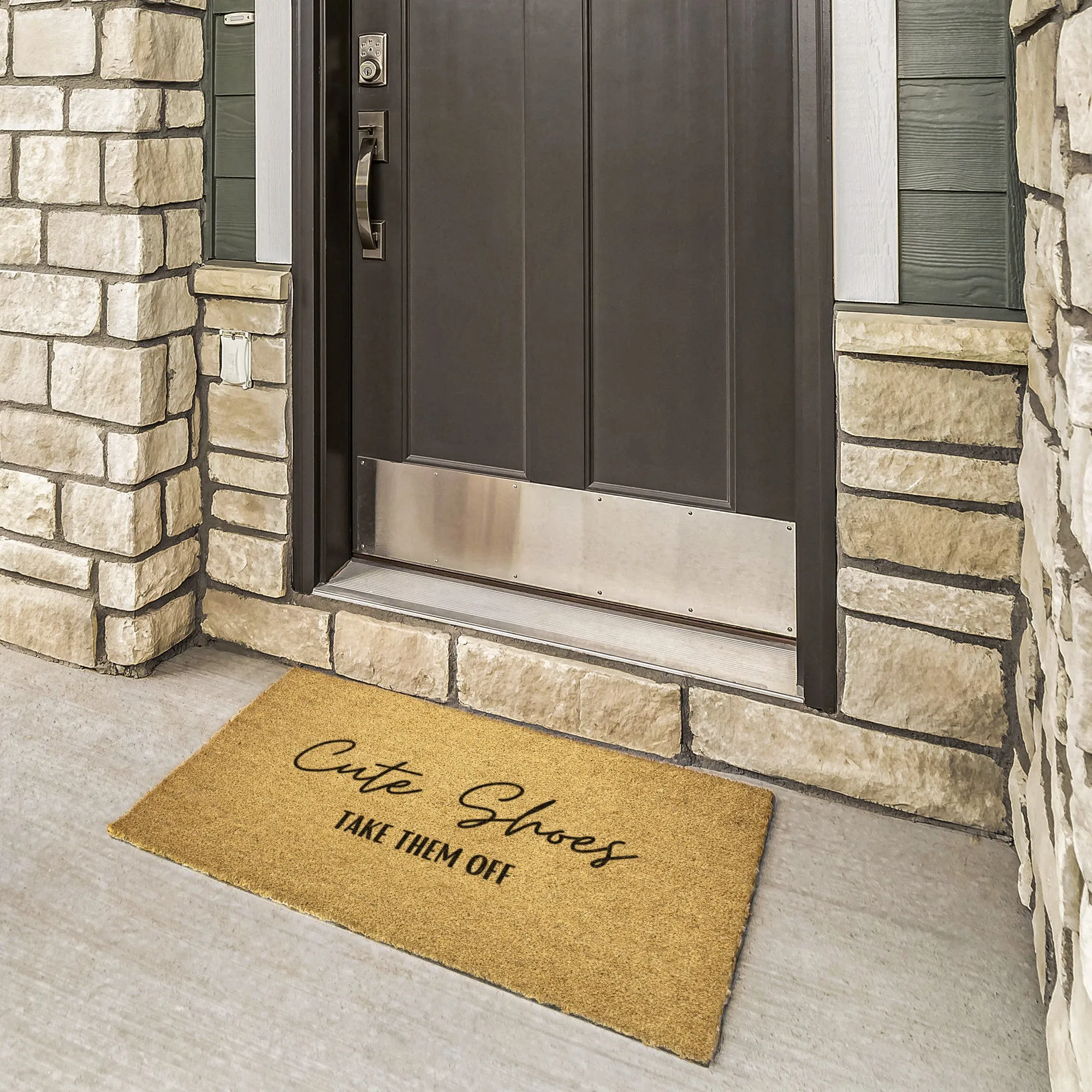 Funny Doormat Heavy Duty Welcome Mat, Take off Shoes