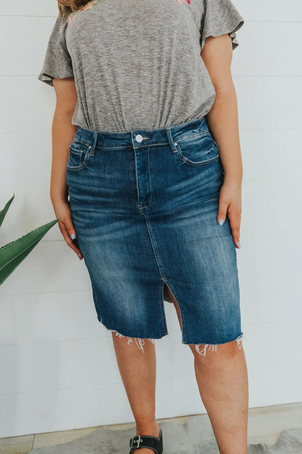 Get It Girl Denim Skirt