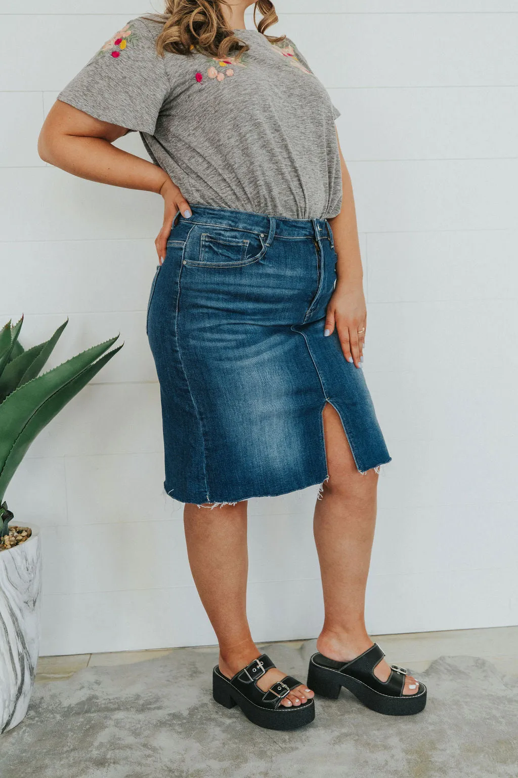 Get It Girl Denim Skirt
