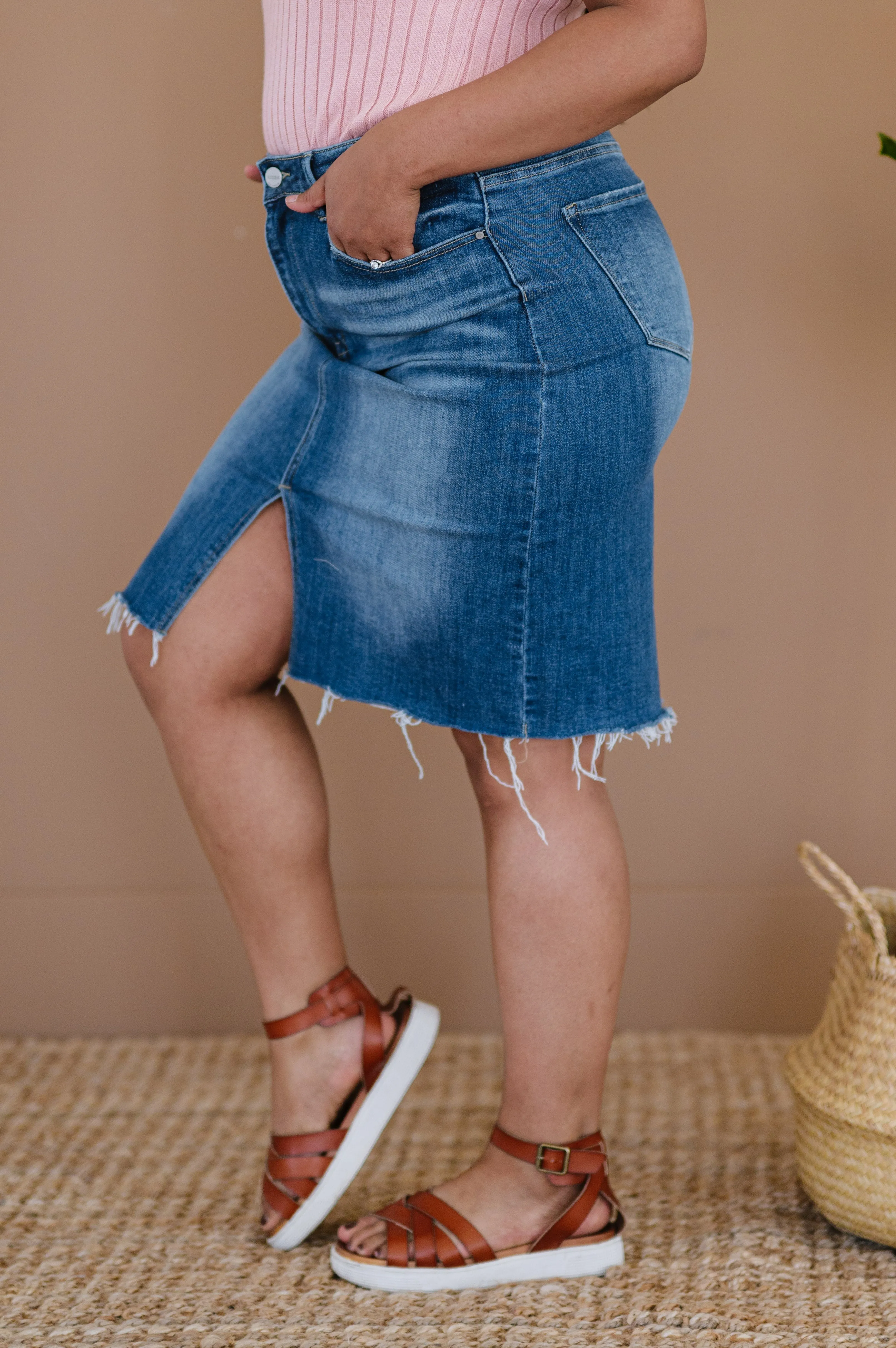 Get It Girl Denim Skirt