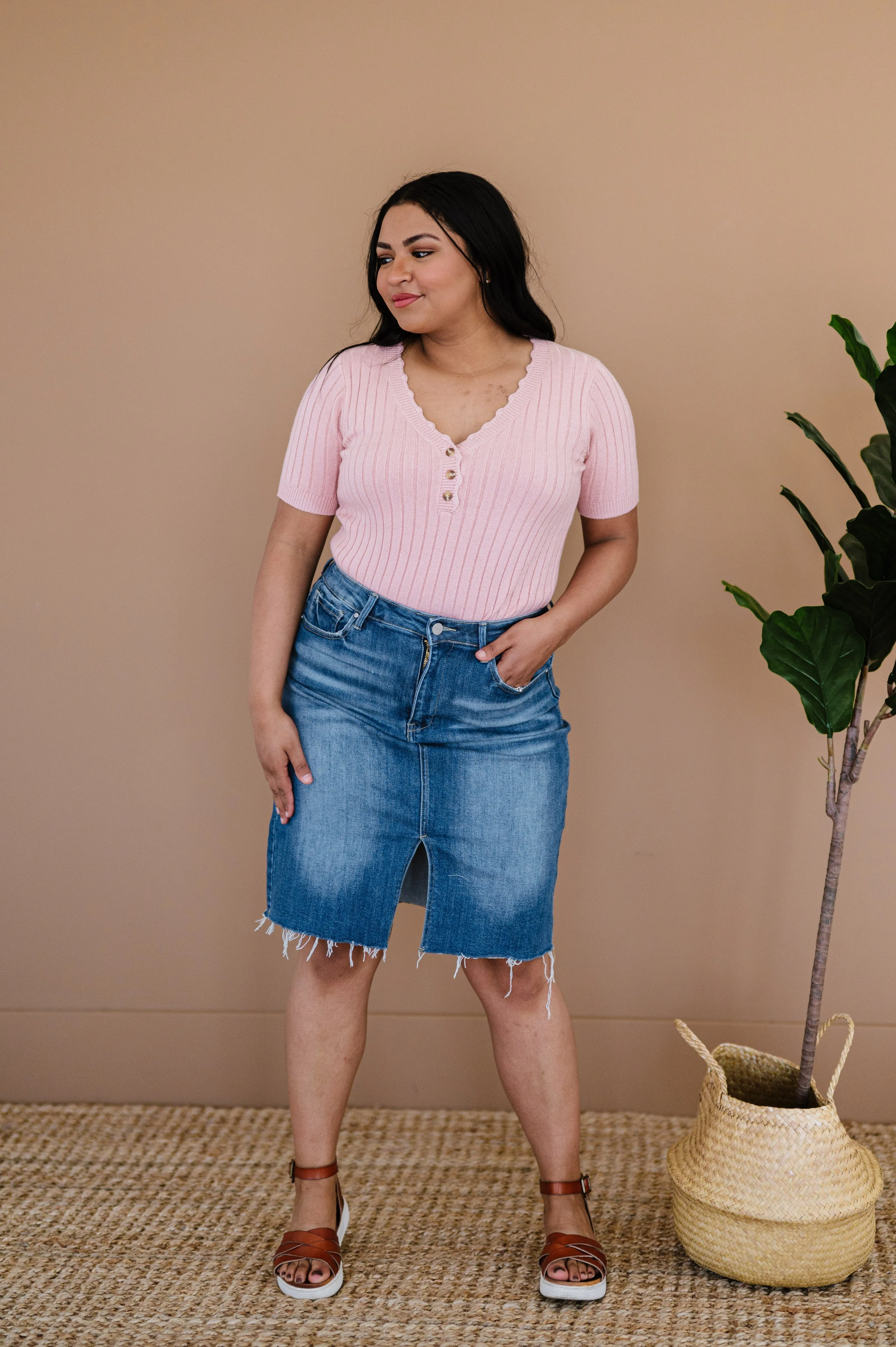 Get It Girl Denim Skirt