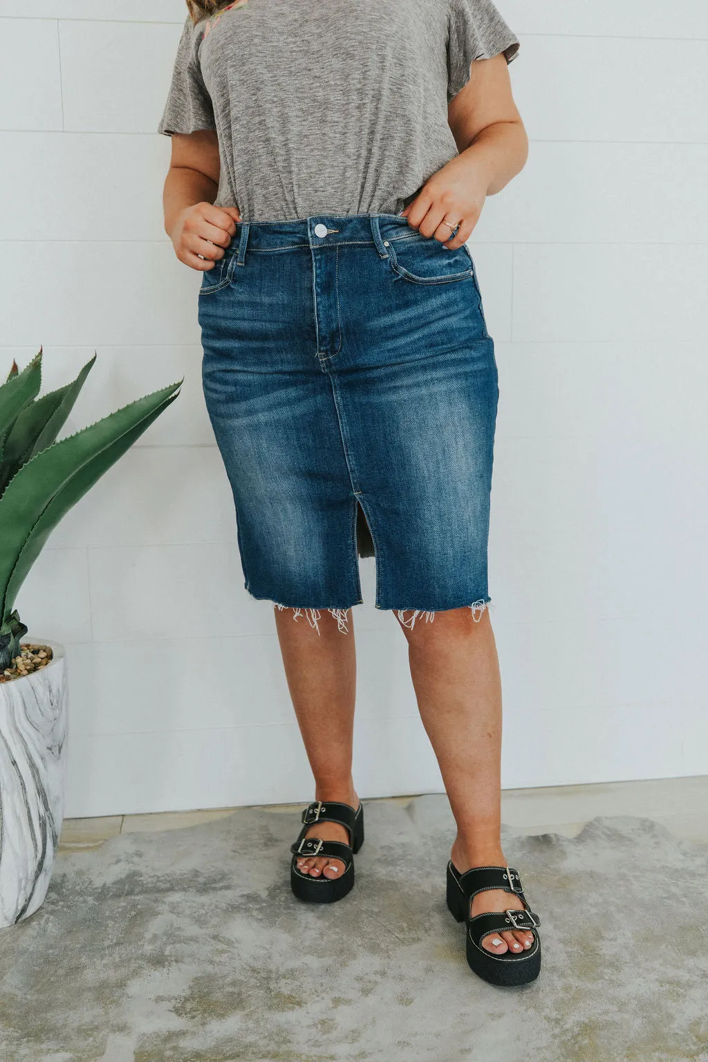 Get It Girl Denim Skirt