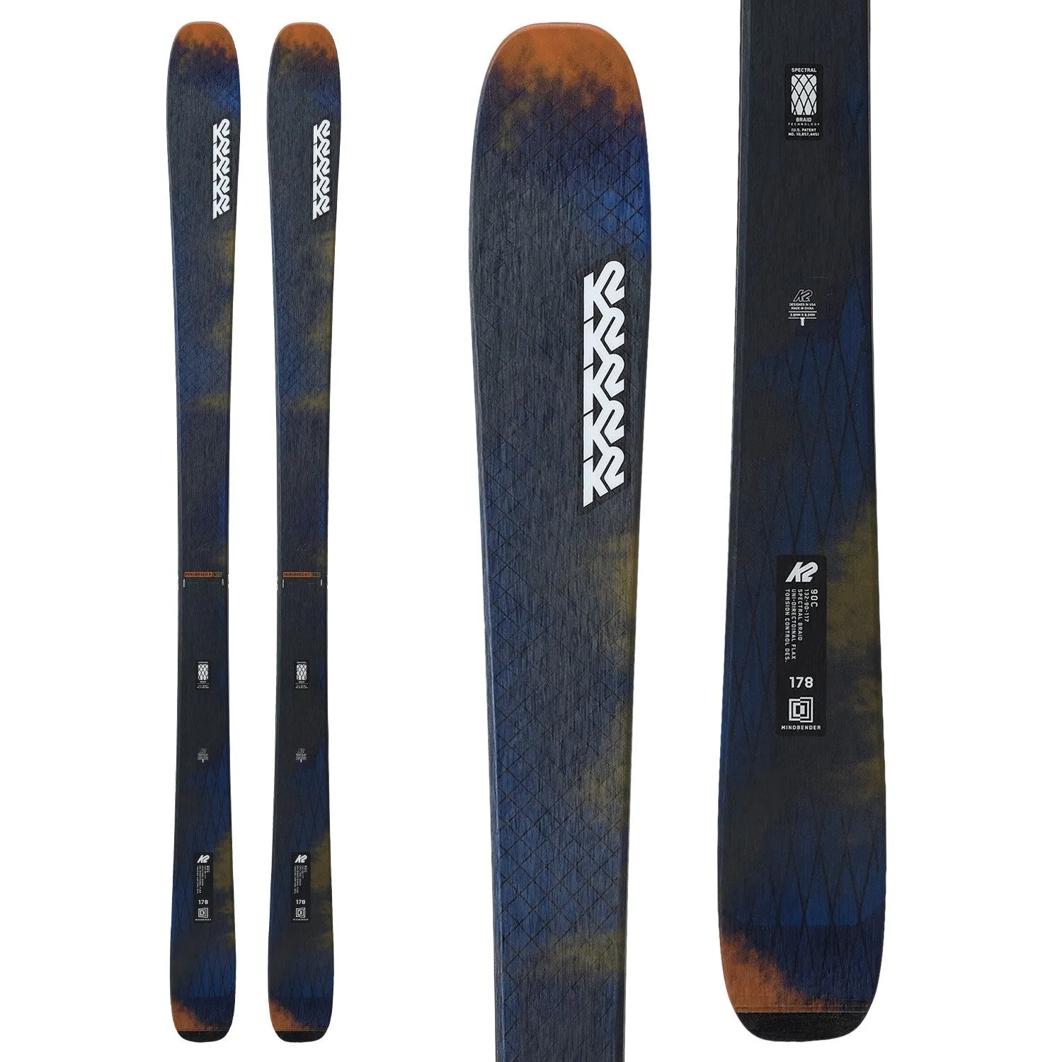 K2 Mindbender 90C Skis   Squire 10 Bindings - Men's - 2025