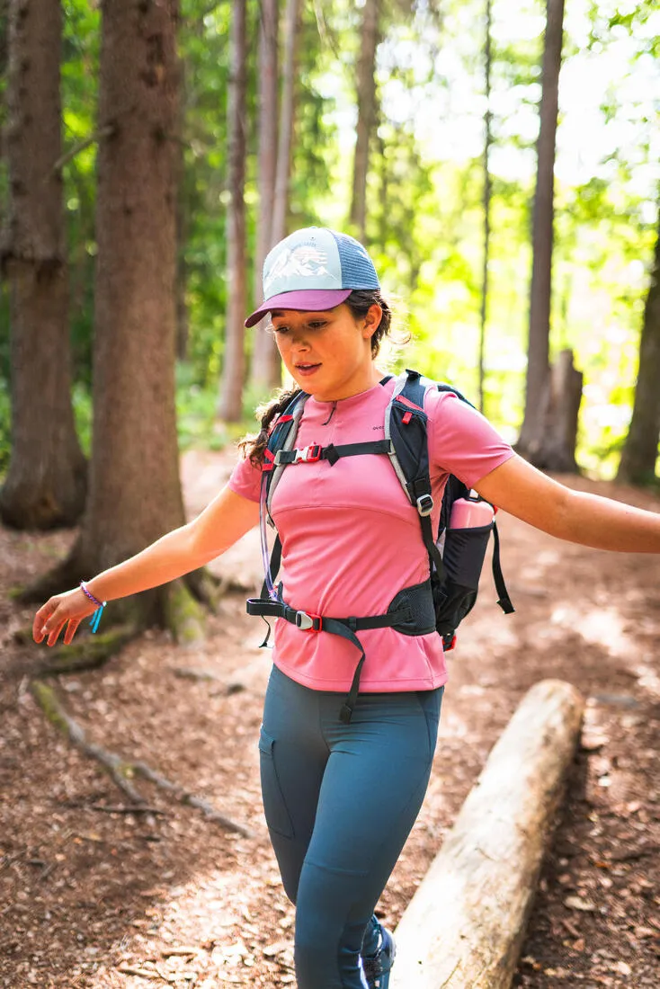 Kids’ Hiking T-Shirt - MH550 Ages 7-15 - Pink