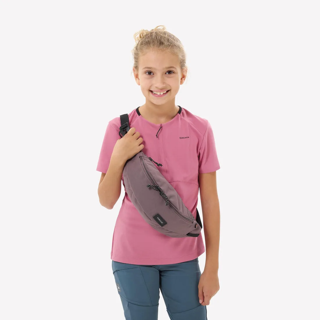 Kids’ Hiking T-Shirt - MH550 Ages 7-15 - Pink