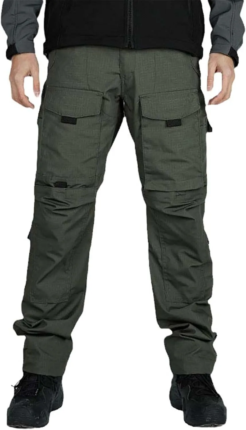 Men Military Multi-Pocket Wear-Resistant Cargo Trousers Male Outdoor Waterproof Combat Training Pant