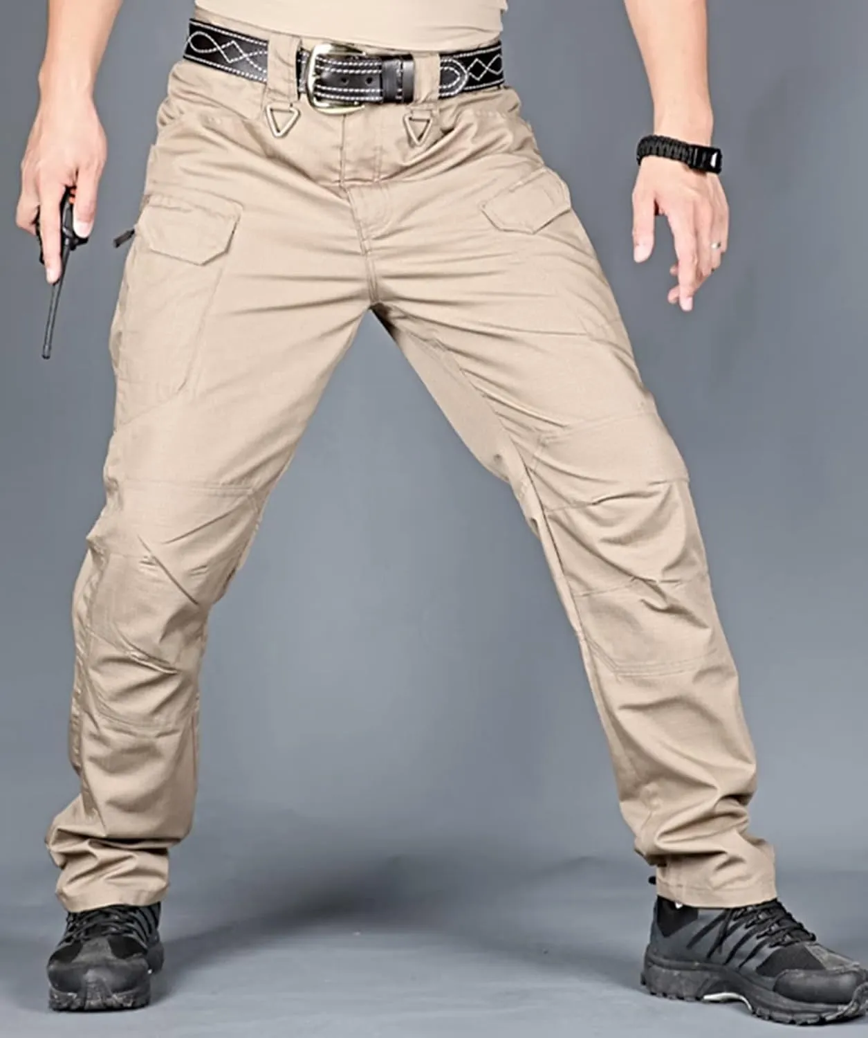 Men's Tactical Trousers,Ripstop Cargo Trousers,Hiking Work Pants,Outdoor Combat Pants Waterproof