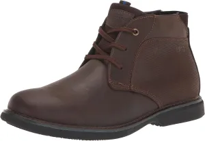 Nunn Bush Men's Otto Plain Toe Chukka Lightweight Leather Suede Water Resistant Boot