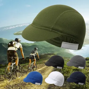 Outdoor Portable Dustproof Quick-Drying  Breathable Bicycle Riding Cap Summer Elastic Cycling Hat Mesh Fabrics