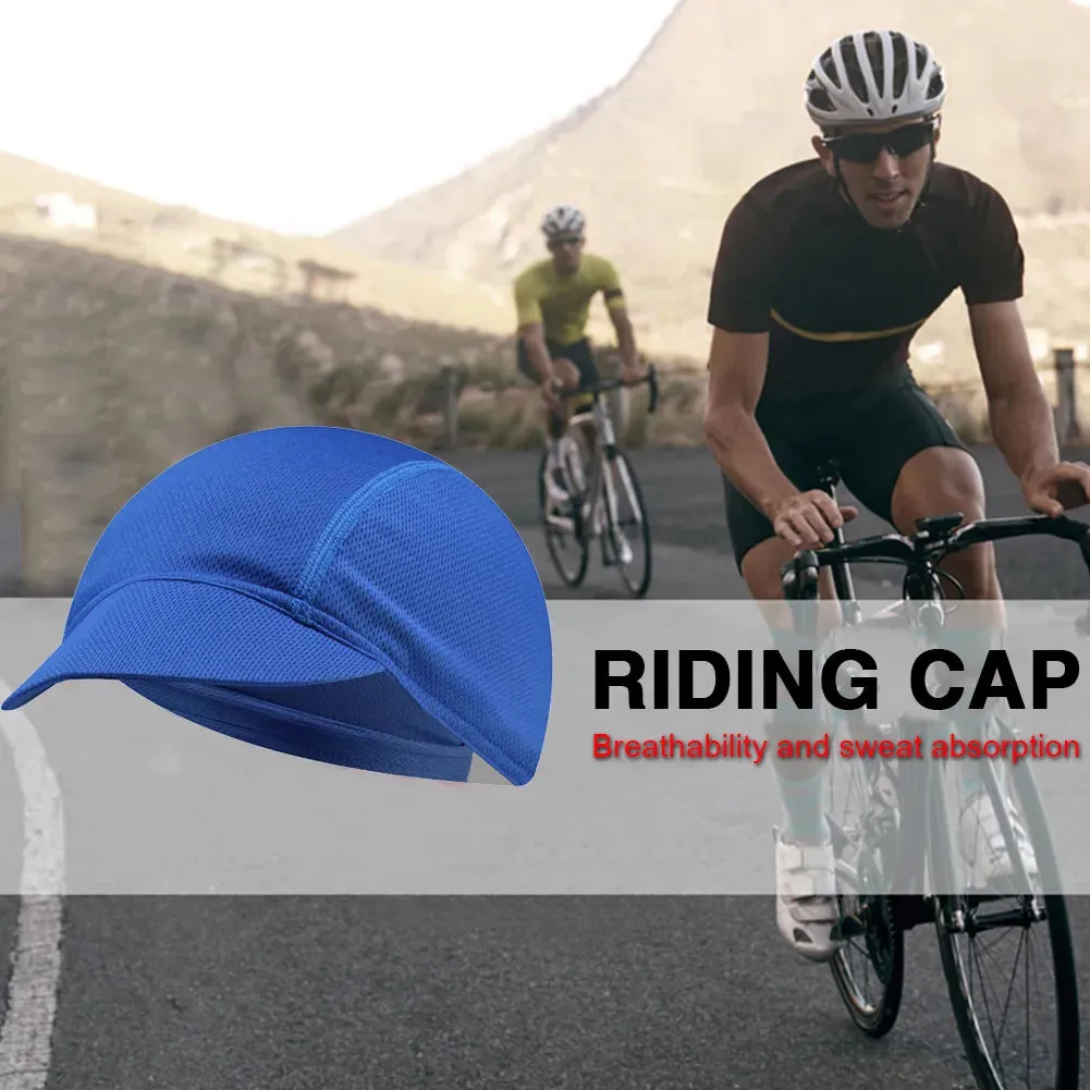 Outdoor Portable Dustproof Quick-Drying  Breathable Bicycle Riding Cap Summer Elastic Cycling Hat Mesh Fabrics