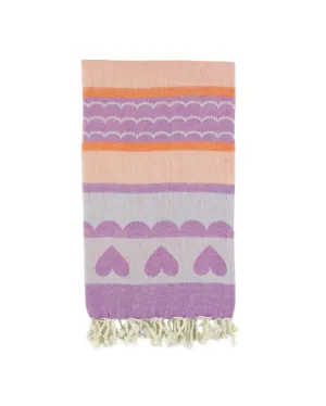 Purple & Orange Turkish Towel