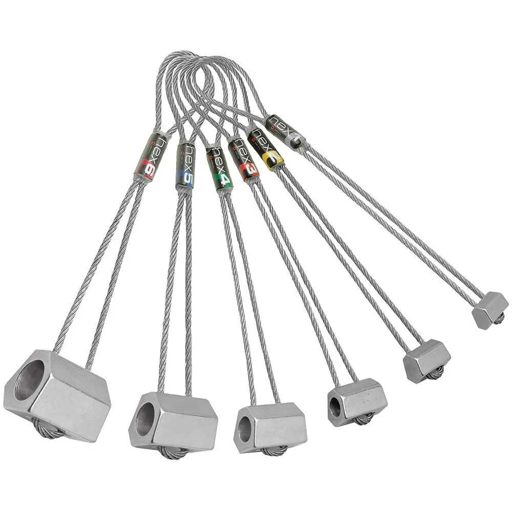 Rock Empire Hex Climbing Nut Set 1-6