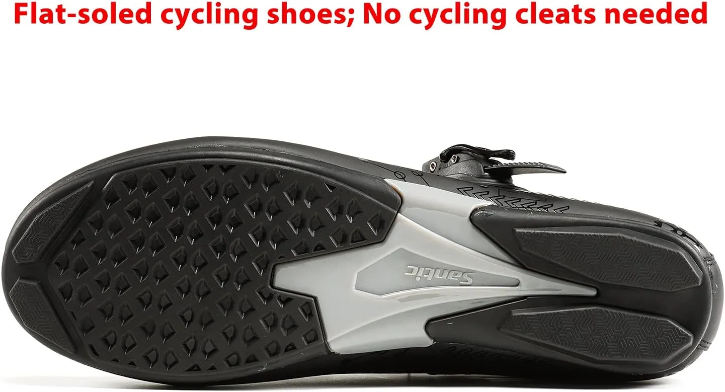 Santic Men's Spin Unlocked Bike Bicycle Road Biking Lock Shoes MTB Cycling Accessories Self-Locking Shoes