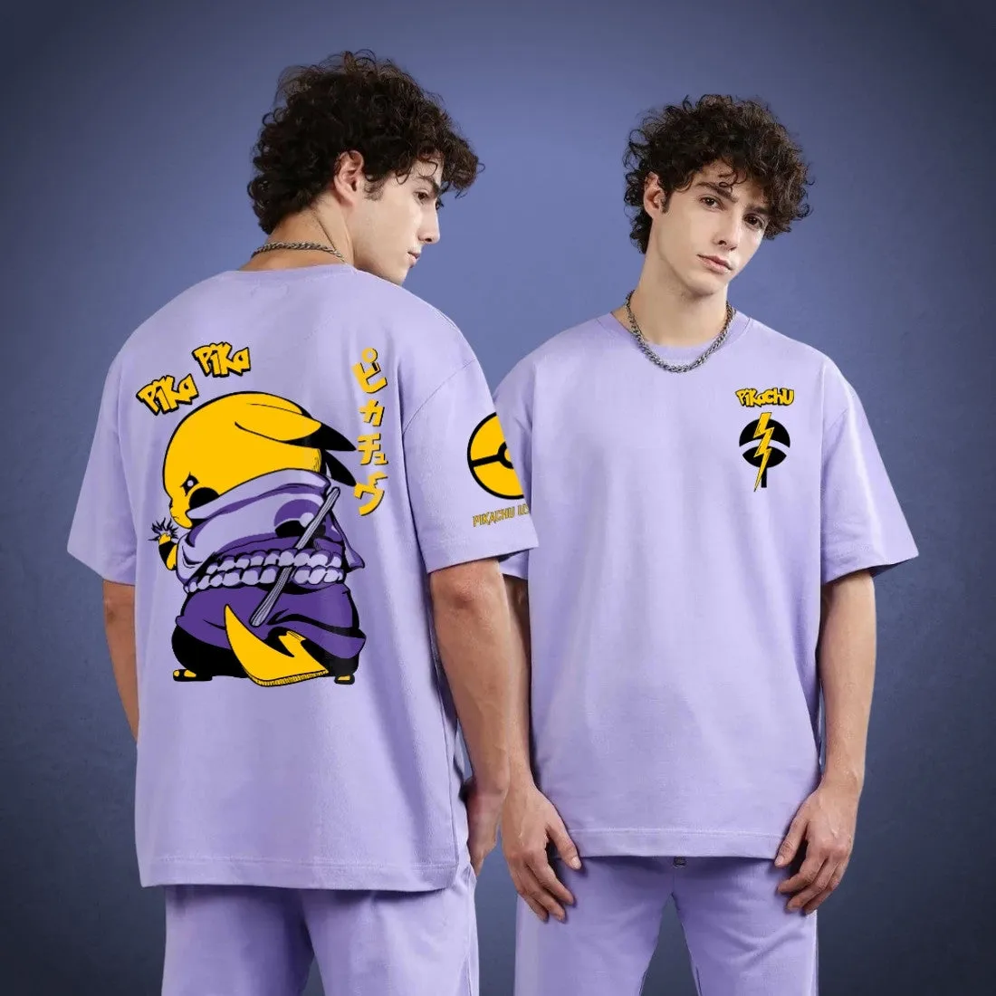 Sasuke X Pikachu Oversize T-shirt