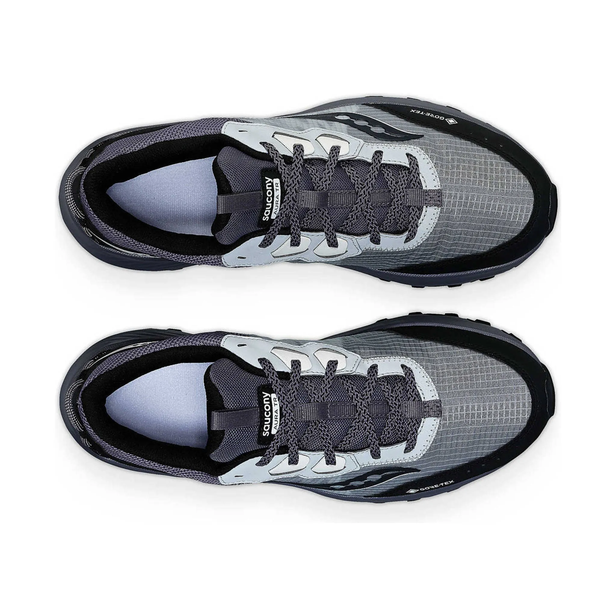 Saucony Men's Aura TR GTX Running Shoes - Cloud/Metal - ONLINE STORE CREDIT/EXCHANGE ONLY