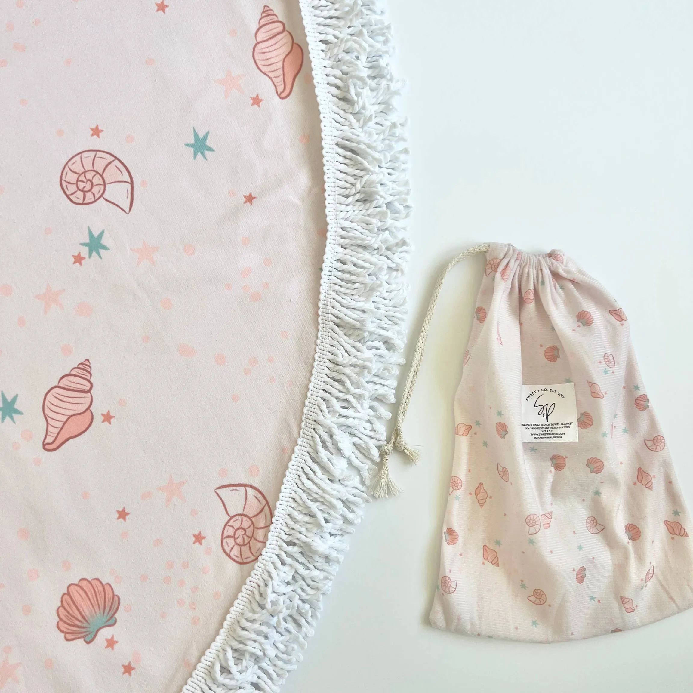 Seashell Beach Towel & Blanket