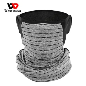 Summer Cycling Face Mask Ice Fabric UV Protection Breathable Sport Scarf Ear Hanging Bike Bandanas Face Mask