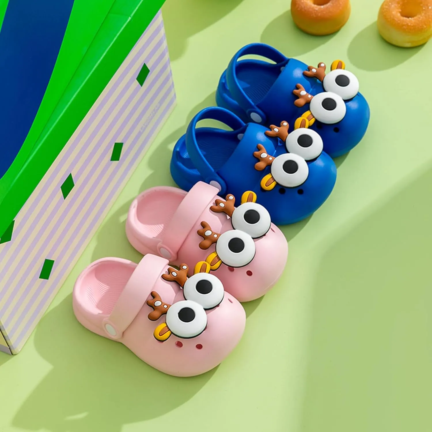 Toddler Little Girls Boys Clogs Cute Cartoon Garden Water Summer Sandals for Kids Slip-on Slides Slippers Indoor Outdoor Beach Pool Shoes