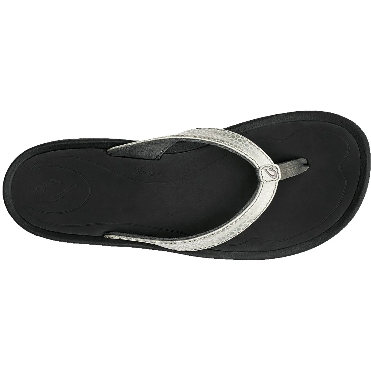 Women's OluKai Kulapa Kai Silver/Black Synthetic